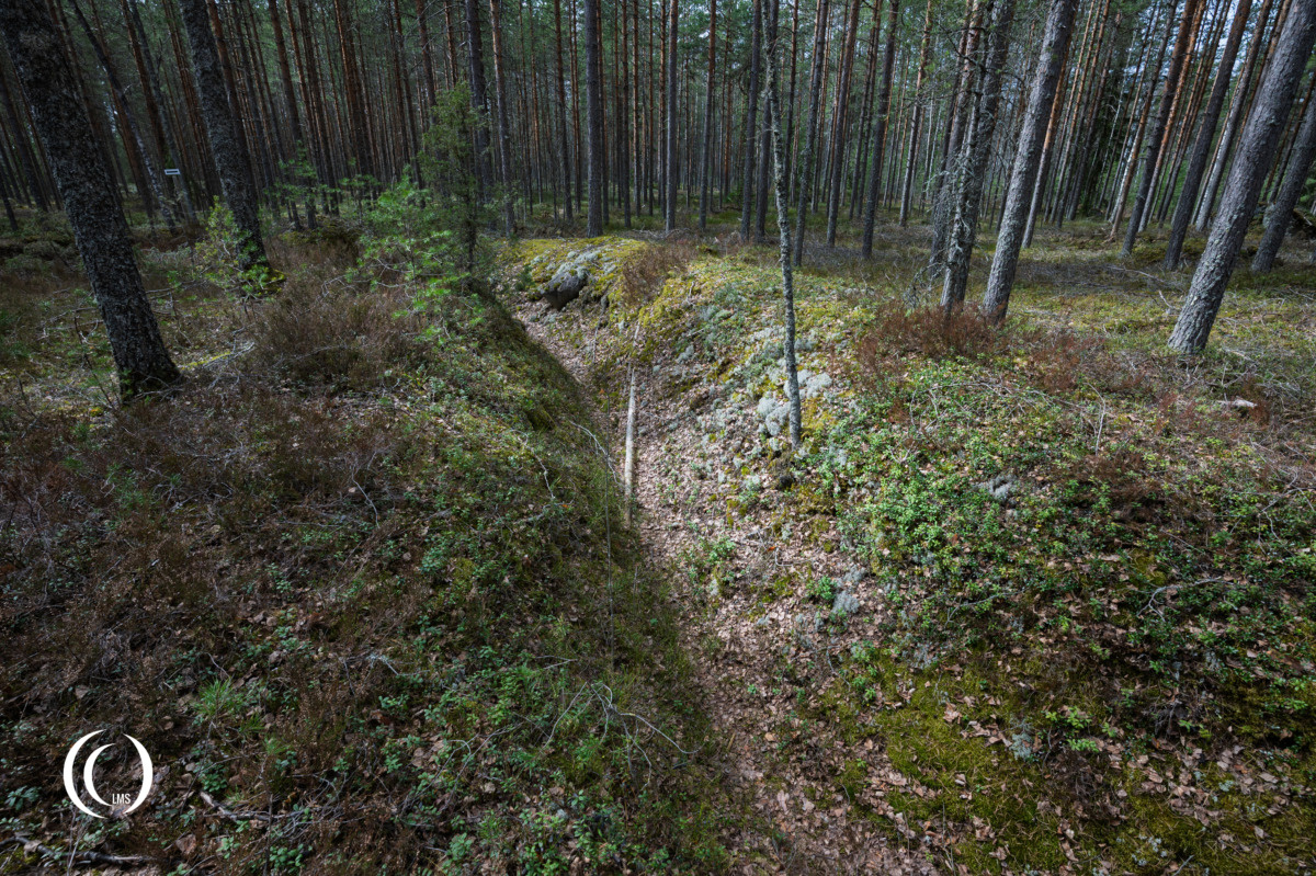 Trench line of the Salpa Line at Askola, Luumäki, Finland