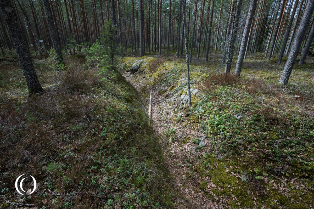 Trench line of the Salpa Line at Askola, Luumäki, Finland