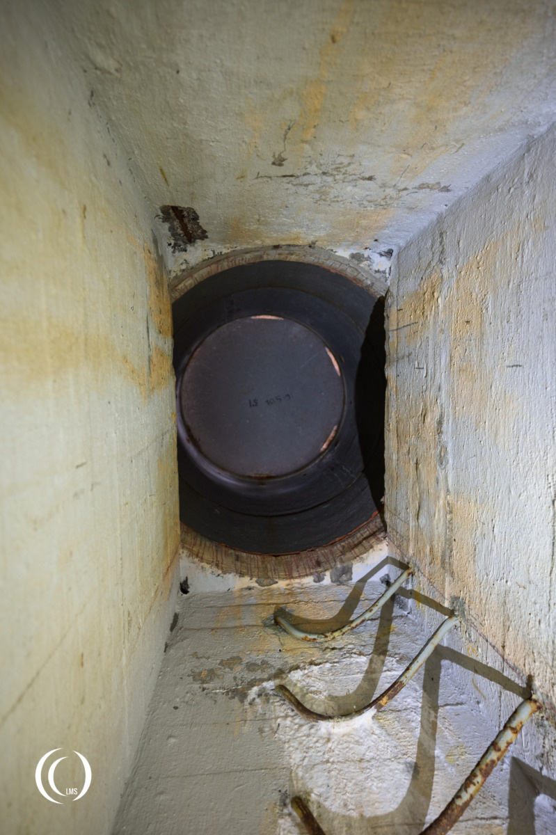 Staircase leading up to the observation cupola of bunker C60 of the Salpa Line at Askola, Luumäki, Finland