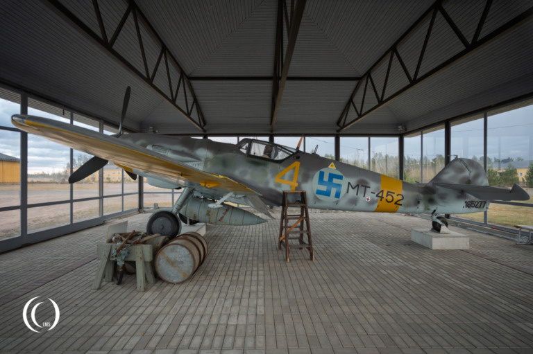 Messerschmitt Bf-109 G-6 MT-452 Yellow 4 at Utti Air Base in Finland