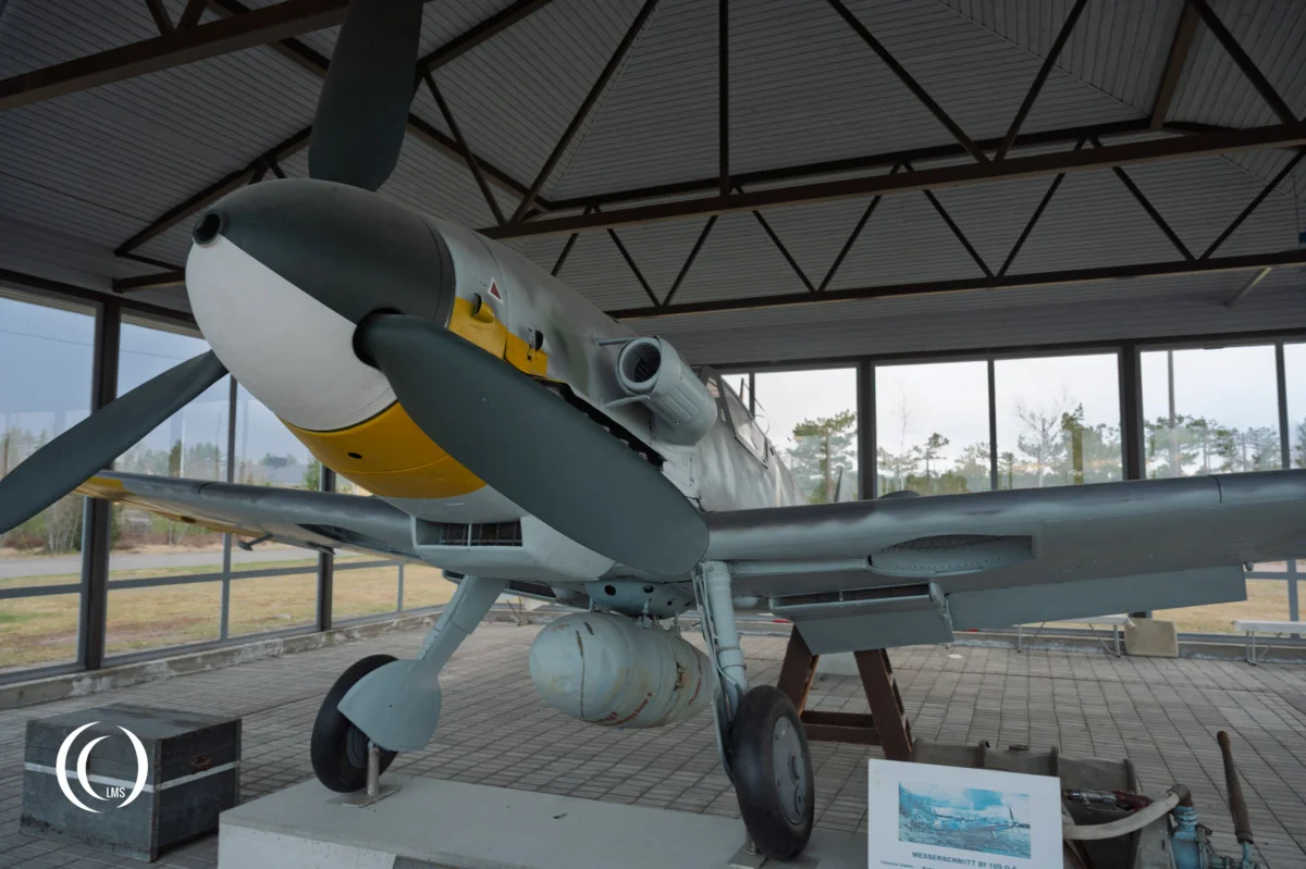 Messerschmitt Bf-109 G-6 MT-452 Yellow 4 at Utti Air Base in Finland