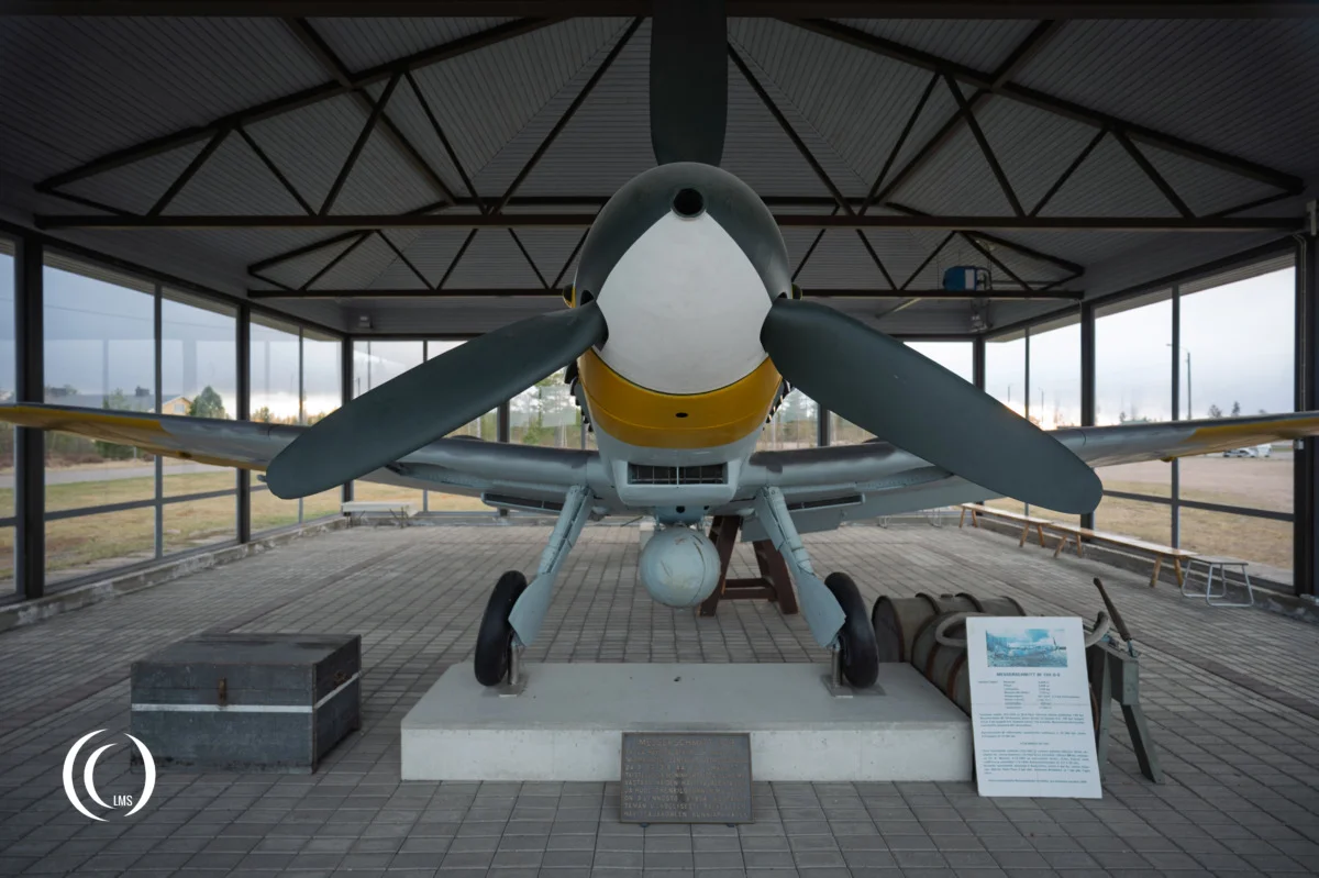 Messerschmitt Bf-109 G-6 MT-452 Yellow 4 at Utti Air Base in Finland