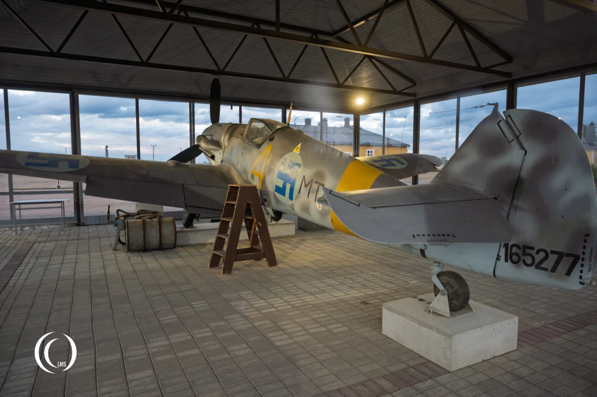Messerschmitt Bf-109 G-6 MT-452 Yellow 4 at Utti Air Base in Finland