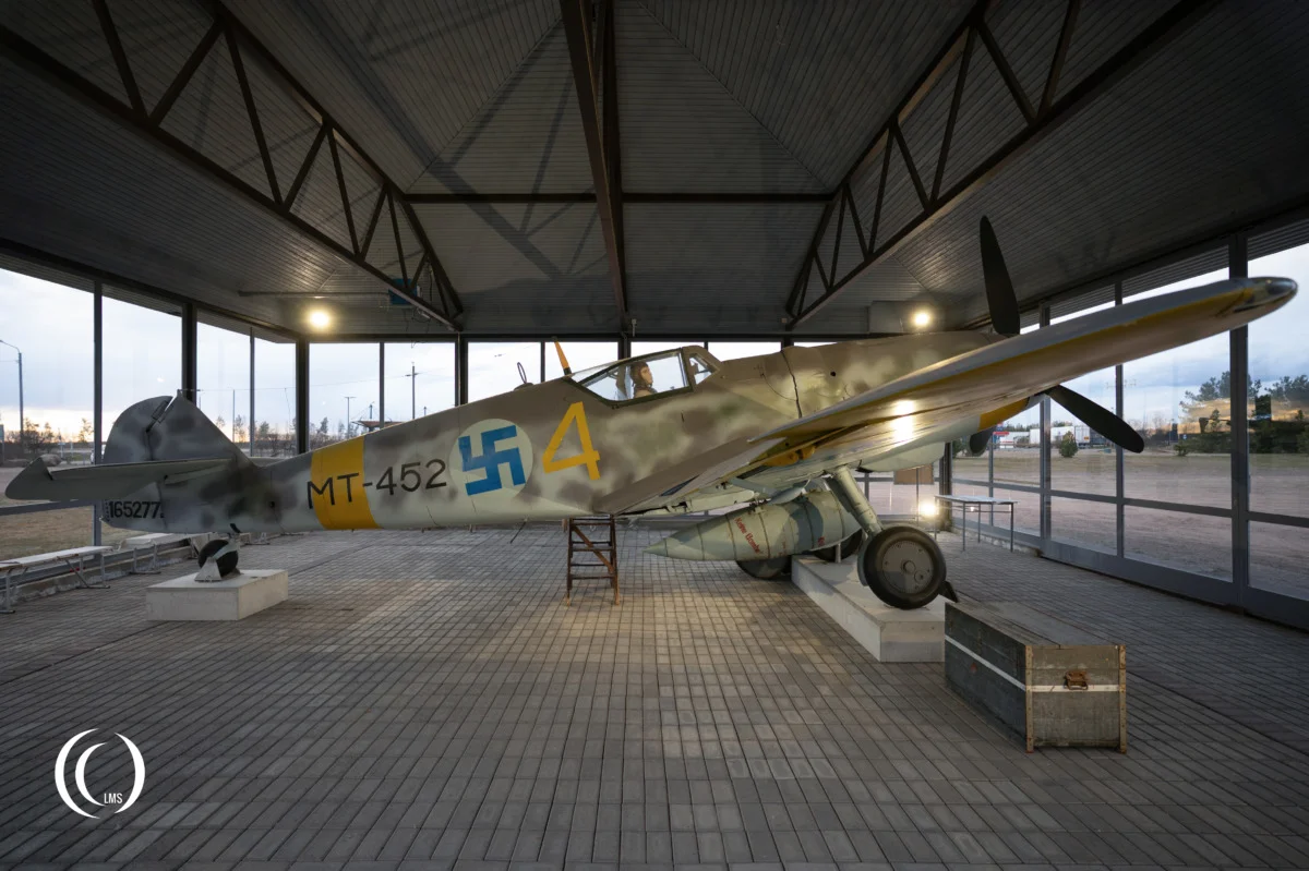 Messerschmitt Bf-109 G-6 MT-452 Yellow 4 at Utti Air Base in Finland