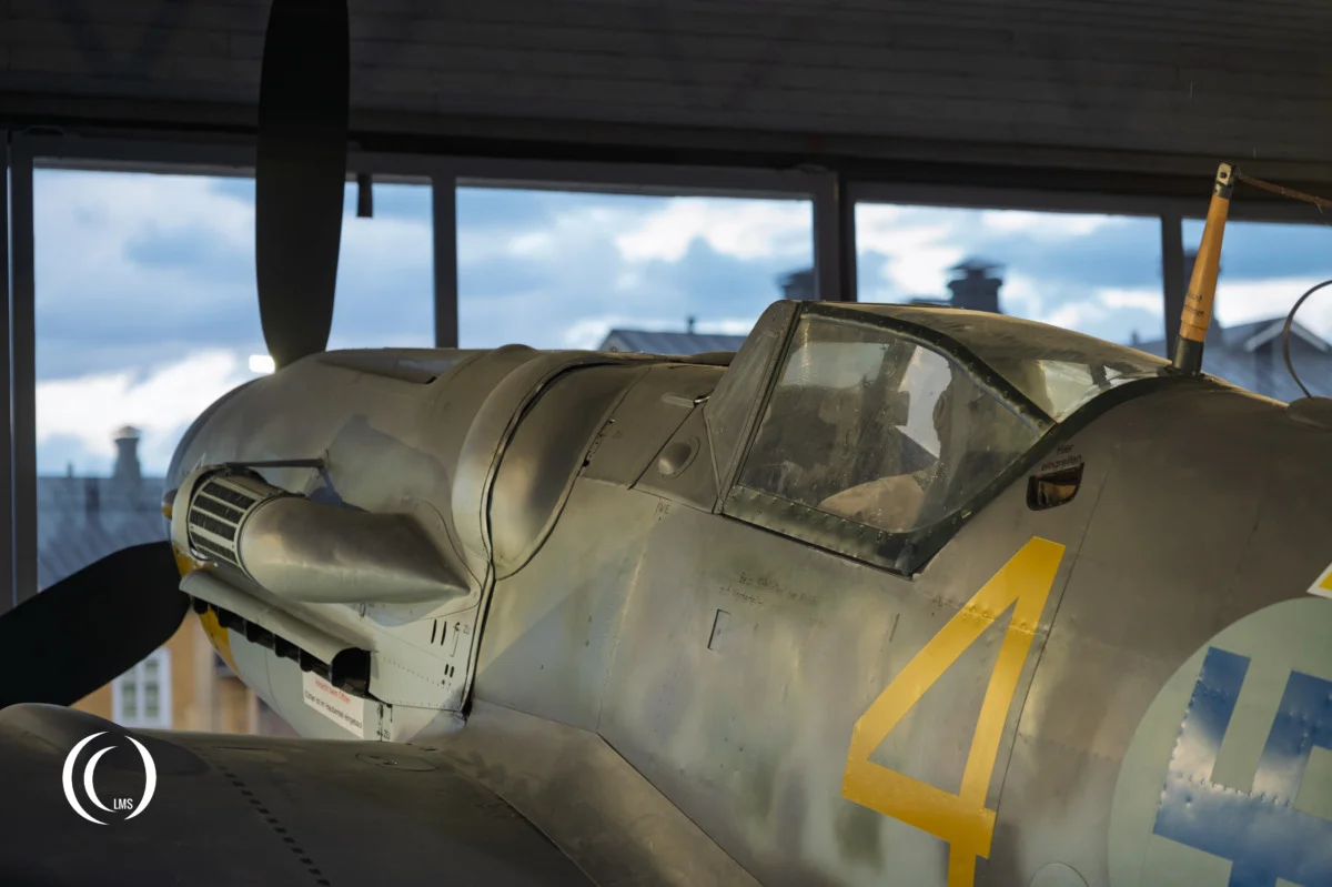 Messerschmitt Bf-109 G-6 MT-452 Yellow 4 at Utti Air Base in Finland