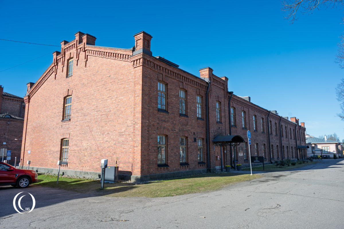 Former barracks building at Dragoon Hill (Rakuunamäki) today houses the Hotelli Rakuuna in Lappeenranta, Finland