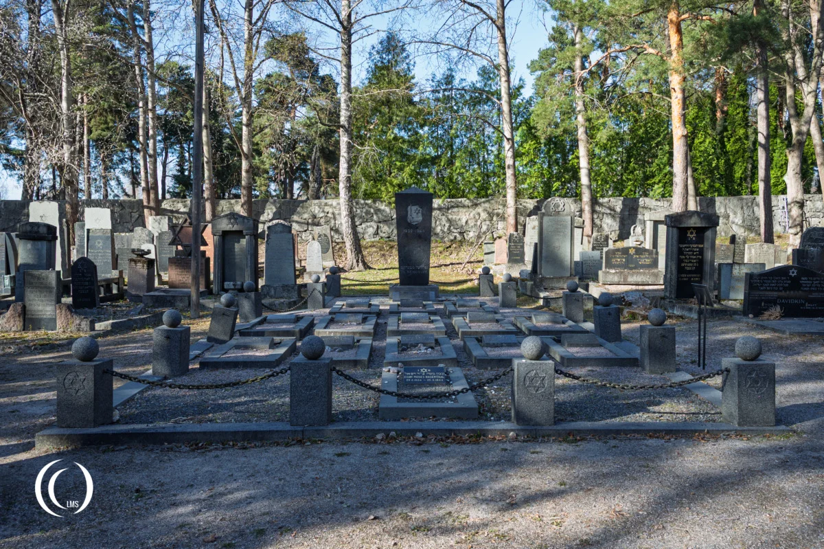 Heroes graves at the Jewish Cemetery in Helsinki, Finland