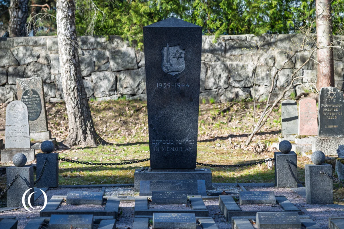 Heroes graves at the Jewish Cemetery in Helsinki, Finland