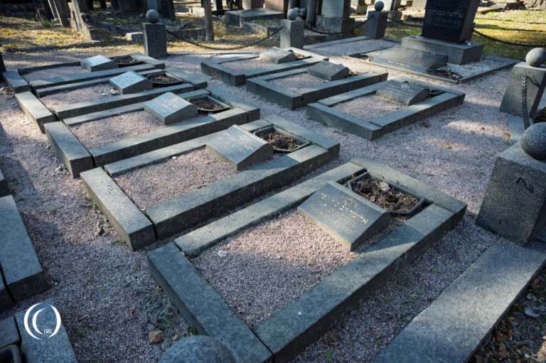 Graves of Finnish-Jewish soldiers at the Jewish Cemetery in Helsinki, Finland