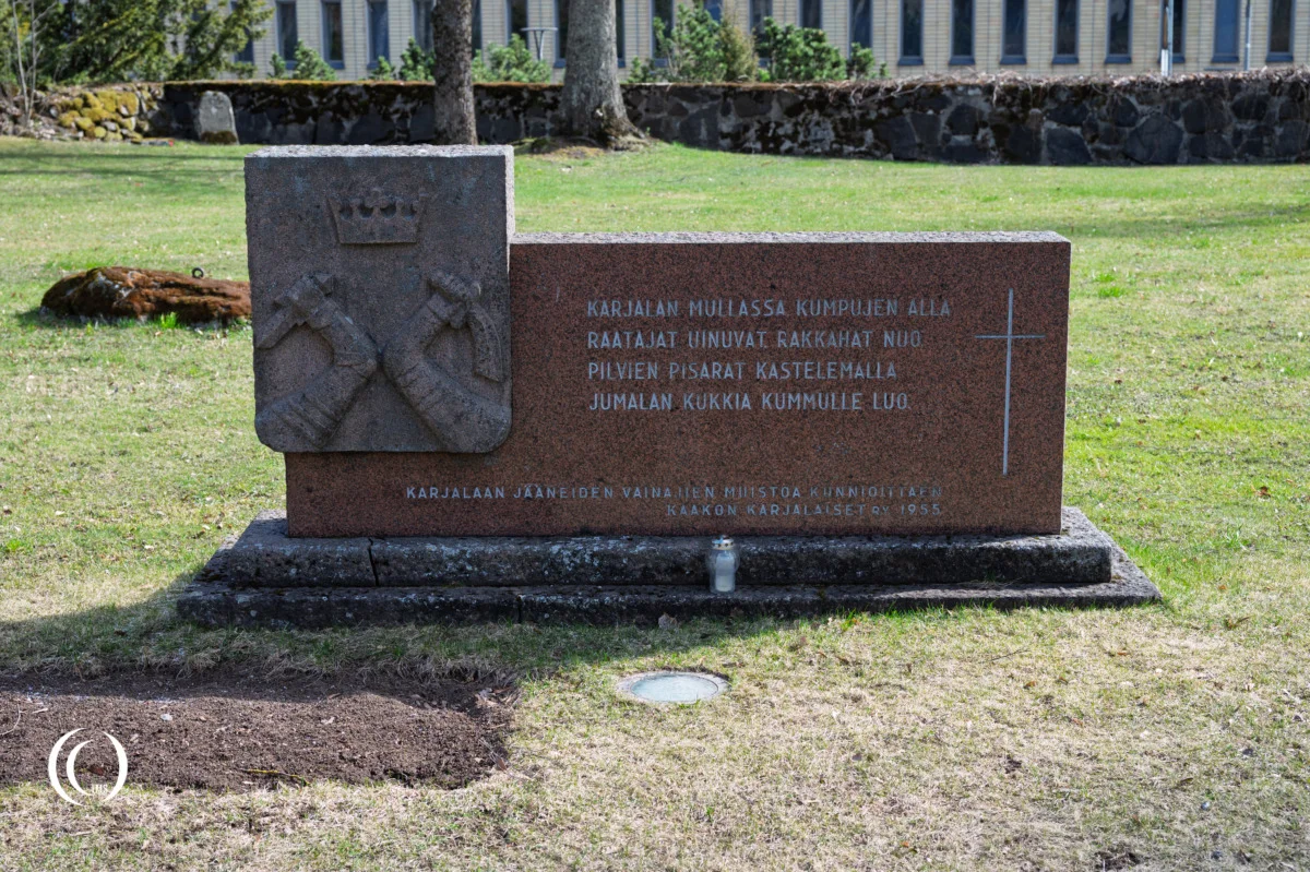 Monument for the deceased left behind in Karelia at Lappeenranta Heroes Cemetery